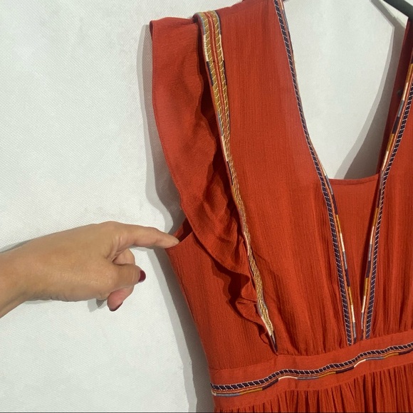 See U Soon NWT Brick/Terracotta Sleeveless Maxi Dress Small - Picture 4 of 16